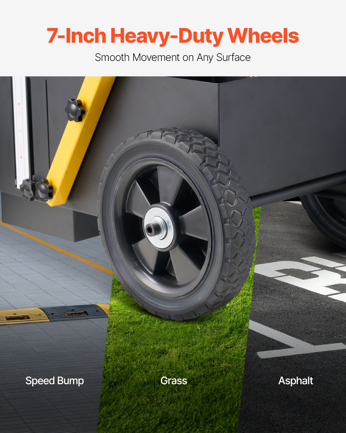 Striping Line Marking Machine, 24 x 13 x 35.4 in, 4-Wheel, Heavy Duty Striping Line Marking Machine, Striping Line Machine with Adjustable Width, for Roads, Parking Lots, Sports Field, Black