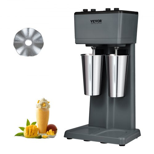 Milkshake Maker Mixer Machine Dubbelhuvud Rostfritt Stål Drink Blender