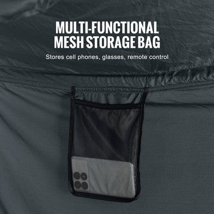 4-dörrars sängtält, andningsbart, lätt mörkläggningstält med 0,28 tums fiberstänger, 190x137x119 cm