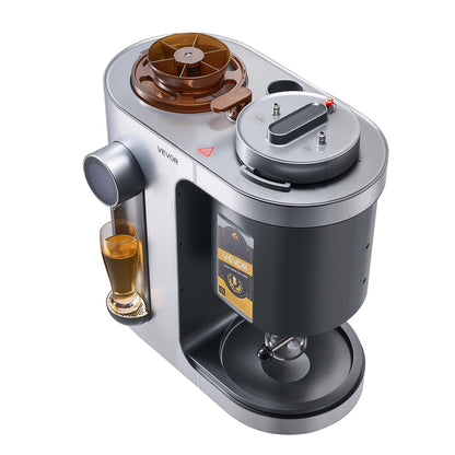 Automatisk hembryggare, 13L allt-i-ett hembryggmaskin, 1500W elektrisk ölbryggmaskin med mäskkokningsenhet, innertank i 304 rostfritt stål, automatisk temperatur- och tryckkontroll