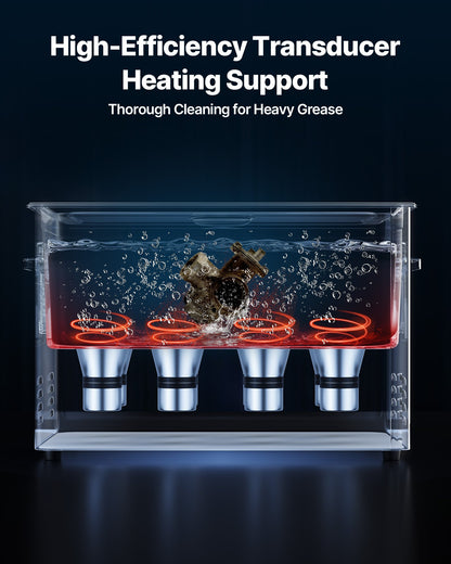 30L Ultrasonic Cleaner, Professional Ultrasonic Cleaner Machine with Cleaning Basket & Digital Display, 480W Stainless Steel 40kHz Industrial Cleaning Machine for Parts, Carburetors, Instruments