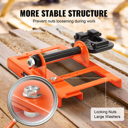 Chainsaw Mill, Vertical Lumber Cutting Guide with 2"-6" Cutting Width, Cast Iron Portable Timber Chainsaw Attachment, Lightweight Wood Timber Milling Attachment for Builders and Woodworkers
