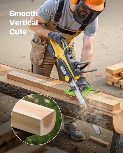 Chainsaw Mill, Adjustable 5-15 cm Width, Vertical Lumber Cutting Guide, Portable Timber Chainsaw Attachment, Heavy Duty Cast Iron Sawmill Tool Cutting Supplies for Builders Woodworkers