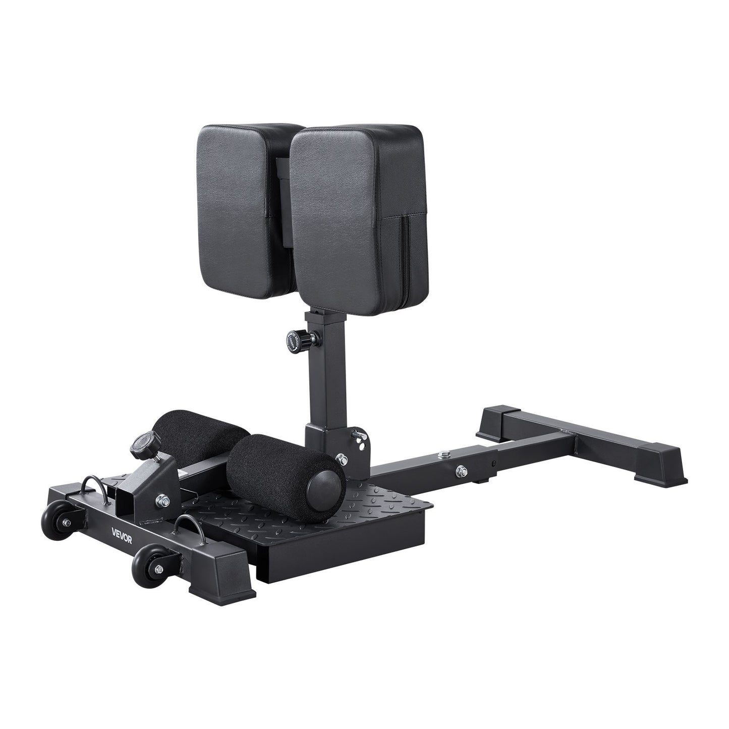 Sissy Squat Machine, Multifunktionell Djup Sissy Squat Bänk för Benmuskelträning, Enkel Uppställning &amp; Hopfällbar Core Midja &amp; Glute Träningsutrustning, Benträningsmaskin för Hemmagym, Svart