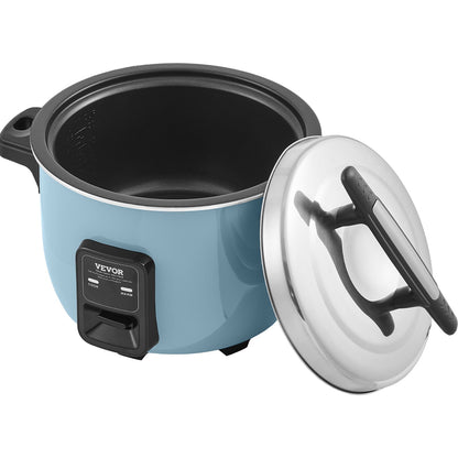 Commercial Rice Cooker, 50-Cup Rice Cooker, 10 Liter Large Rice Cooker and Warmer with Nonstick Inner Pot, Fast Cooking and 24-Hour Keep Warm, with Rice Cup and Paddle, for Restaurant