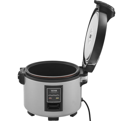 Commercial Rice Cooker, 45-Cup Rice Cooker, 9 Liter Large Rice Cooker and Warmer with Nonstick Inner Pot, Fast Cooking and 12-Hour Keep Warm, with Rice Cup and Paddle, for Restaurant