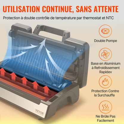 Vacuum Sealer Machine Food Preservation Storage Saver 90Kpa w/ Seal Bag