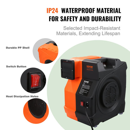 Inflatable Blower, 1100W, 1.5 & 1.7 HP Bounce House Blower, Pump Commercial Air Blower for Inflatables, 3100 RPM Bouncy Castle Electric Fan for Bounce House, Waterslides, Tested to UL Standards