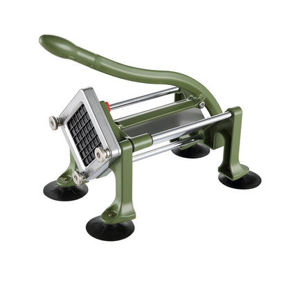 French Fry Cutter, Potato Slicer with 1/2-Inch Stainless Steel Blade, Manual Potato Cutter Chopper with Suction Cups, Great for Potato, French Fries, Cucumber, Vegetables, Carrot