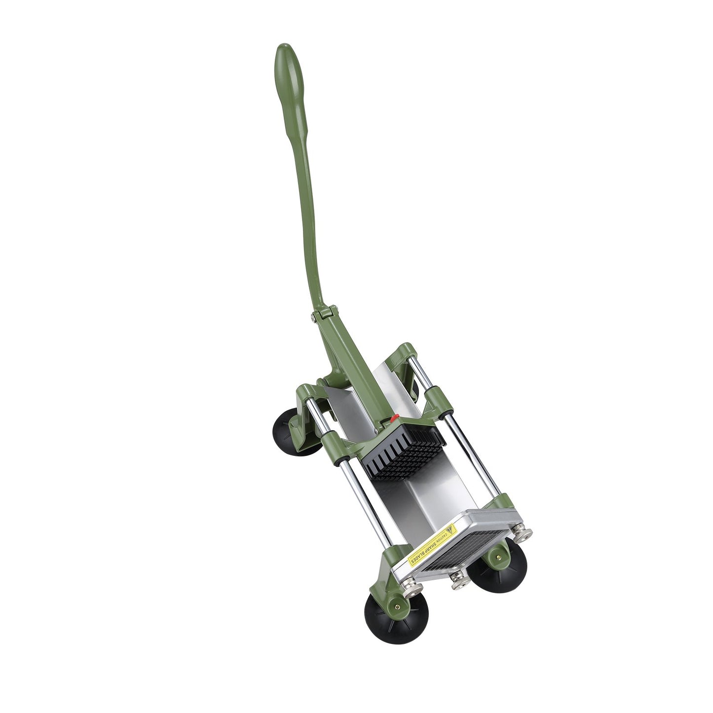 Pommes frites-skärare, potatisskärare med 1/2-tums och 3/8-tums rostfria stålblad, manuell potatisskärare med sugkoppar, utmärkt för potatis, pommes frites, gurka, grönsaker, morot