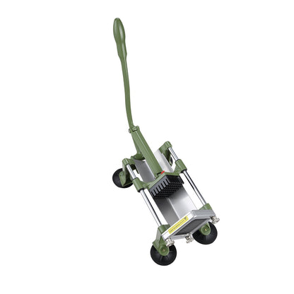 Pommes frites-skärare, potatisskärare med 1/2-tums och 3/8-tums rostfria stålblad, manuell potatisskärare med sugkoppar, utmärkt för potatis, pommes frites, gurka, grönsaker, morot