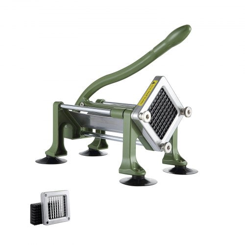 French Fry Cutter, Potato Slicer with 3/8-Inch Stainless Steel Blade, Manual Potato Cutter Chopper with Suction Cups, Great for Potato, French Fries, Cucumber, Vegetables, Carrot