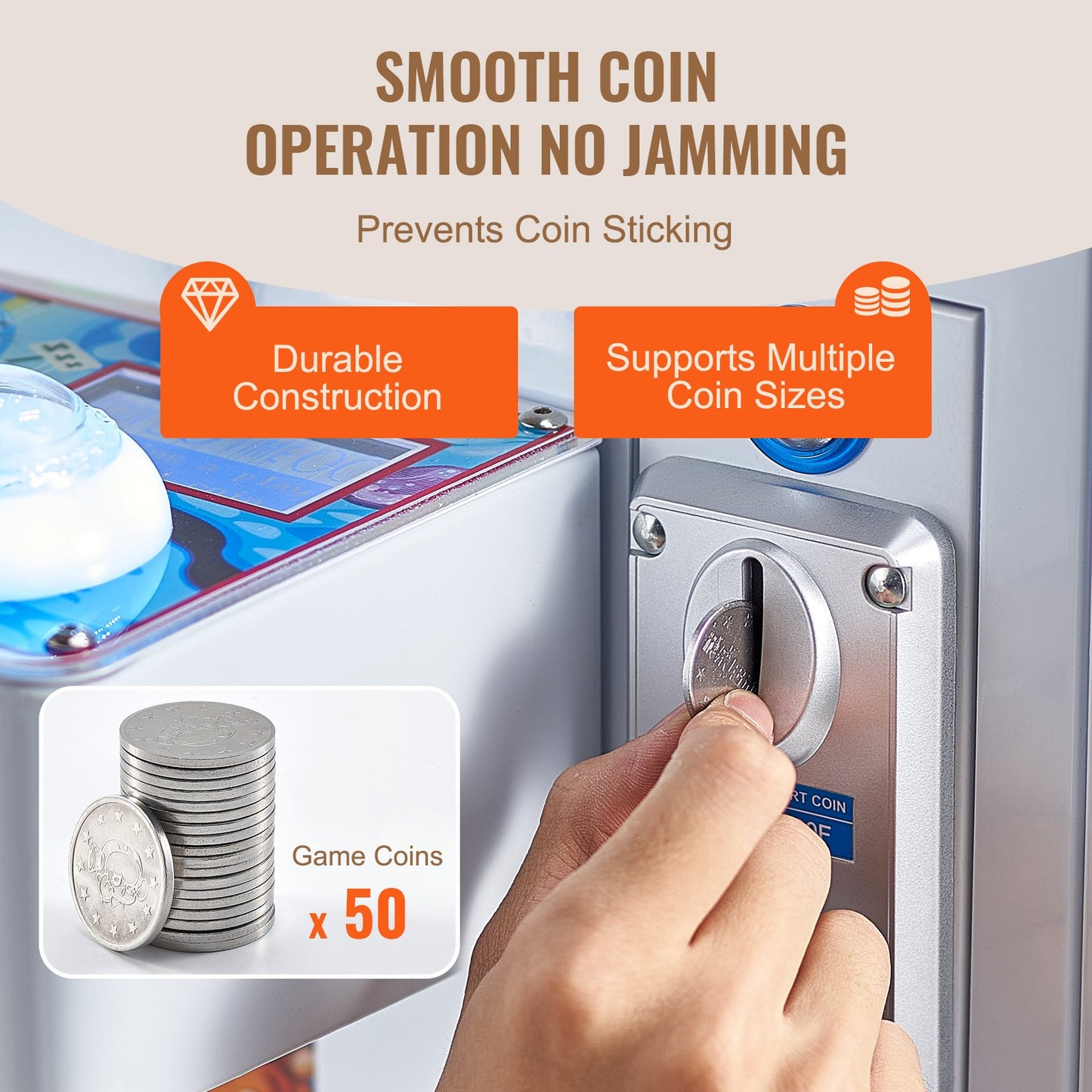 Klomaskin, 0-80 mm käftdiameter 0-130 mm käftlyft, kranpristagare kommersiella arkadspel leksaker, cool rolig grip-och-vinn-maskin med ljus och ljud, barnautomat varuautomat leksak, pojkar och flickor