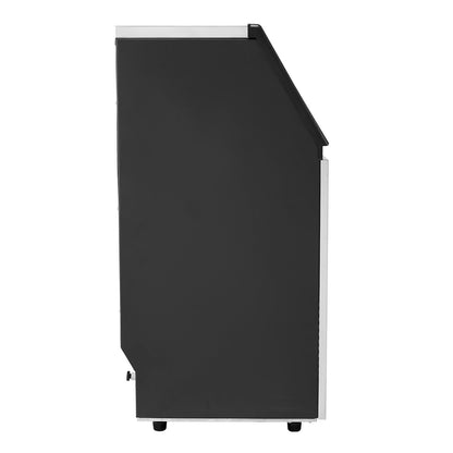 150lbs/24H Commercial Ice Maker, 45 Ice Cubes in 15 Minutes, Freestanding Ice Maker Machine with 33lbs Large Storage Capacity for Bar Office Restaurant, with LED Digital Display & Self-Cleaning