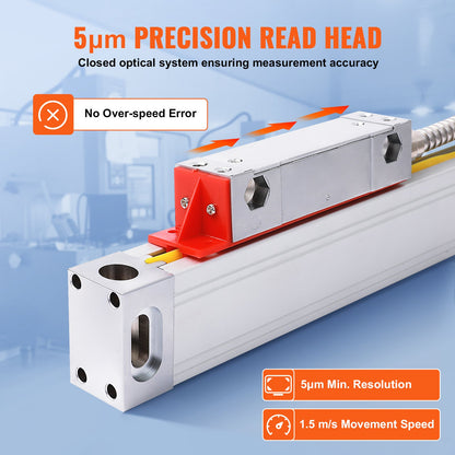 Digital Readout 40.64 cm & 45.72 cm & 96.52 cm Linear Scale 3 Axis DRO Display Kit