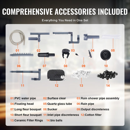 757.1 L Aquarium Canister Filter 20w UV Lamp Fish Tank Quiet