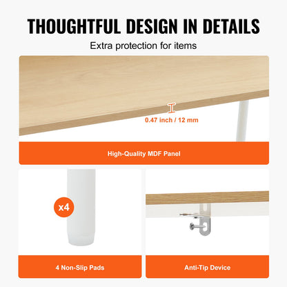 Rattan Bookshelf, Ladder Shelf with 2 Doors, Rectangle Freestanding Open Storage Bookcase Rack Organizer, Storage Display Shelves Ideal for Library, Meeting Room, Office, Study, Natural