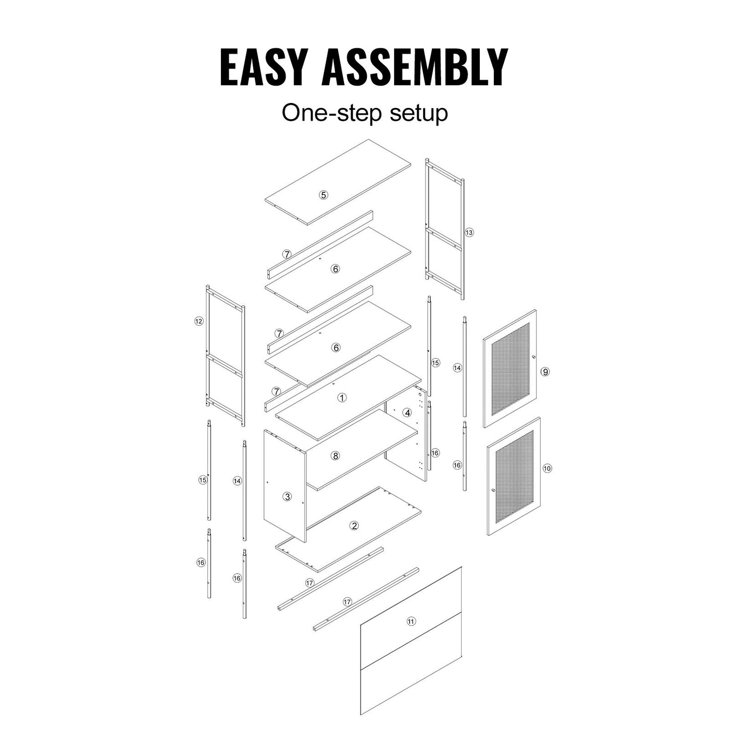 Rattan Bookshelf, Ladder Shelf with 2 Doors, Rectangle Freestanding Open Storage Bookcase Rack Organizer, Storage Display Shelves Ideal for Library, Meeting Room, Office, Study, Natural
