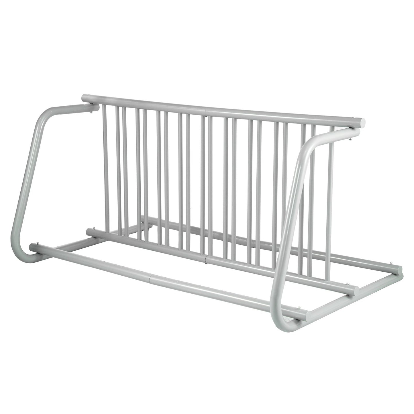10 Holders Floor Bike Rack, 1.5m Length All-Steel Grid Bike Rack, 10-Bike Capacity Dual-Side Storage Stand for Garages Streets Yards Bike Events