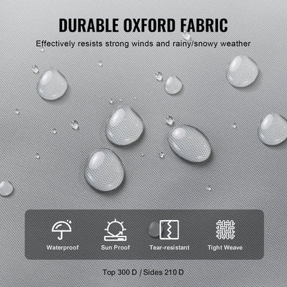 Överdrag för husvagn, 28-31 fot husvagnsöverdrag, överdrag i 300D Oxfordtyg, vattentätt, vindtätt och rivfritt klass A husvagnsöverdrag, med förvaringsväska, reparationslapper, remmar och däckskydd