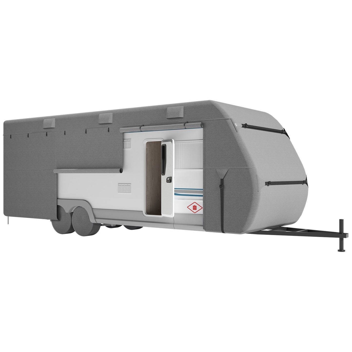 Trailer Travel RV Cover 548.6-609.6 cm Class A Camper Cover Non-Woven Fabric