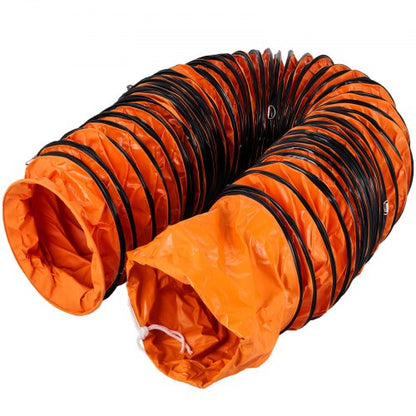 25FT Duct Hosing extraction flexible ducting PVC Flexible12 Inch Portable for Exhaust Fan pvc ducting