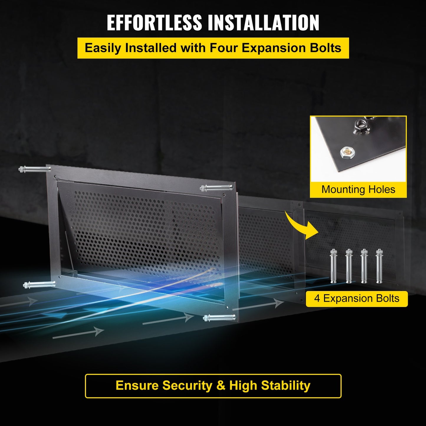 Crawl Space Flood Vent Foundation Flood Vent 8"Height x 16"Width Wall Vent