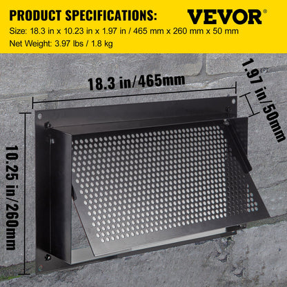 Crawl Space Flood Vent Foundation Flood Vent 8"Height x 16"Width Wall Vent