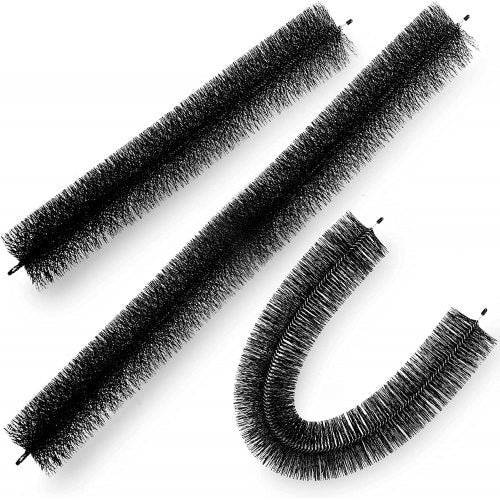 Gutter Guard Brush With 120 FT Length Bristle, 4.33\" Dia. Gutter Brush Leaf Guard Fit for 5 Inches Gutter, Galvanized Steel Wire Gutter Brush, No Tools, DIY Gutter Leaf Guard for Keep out Debri