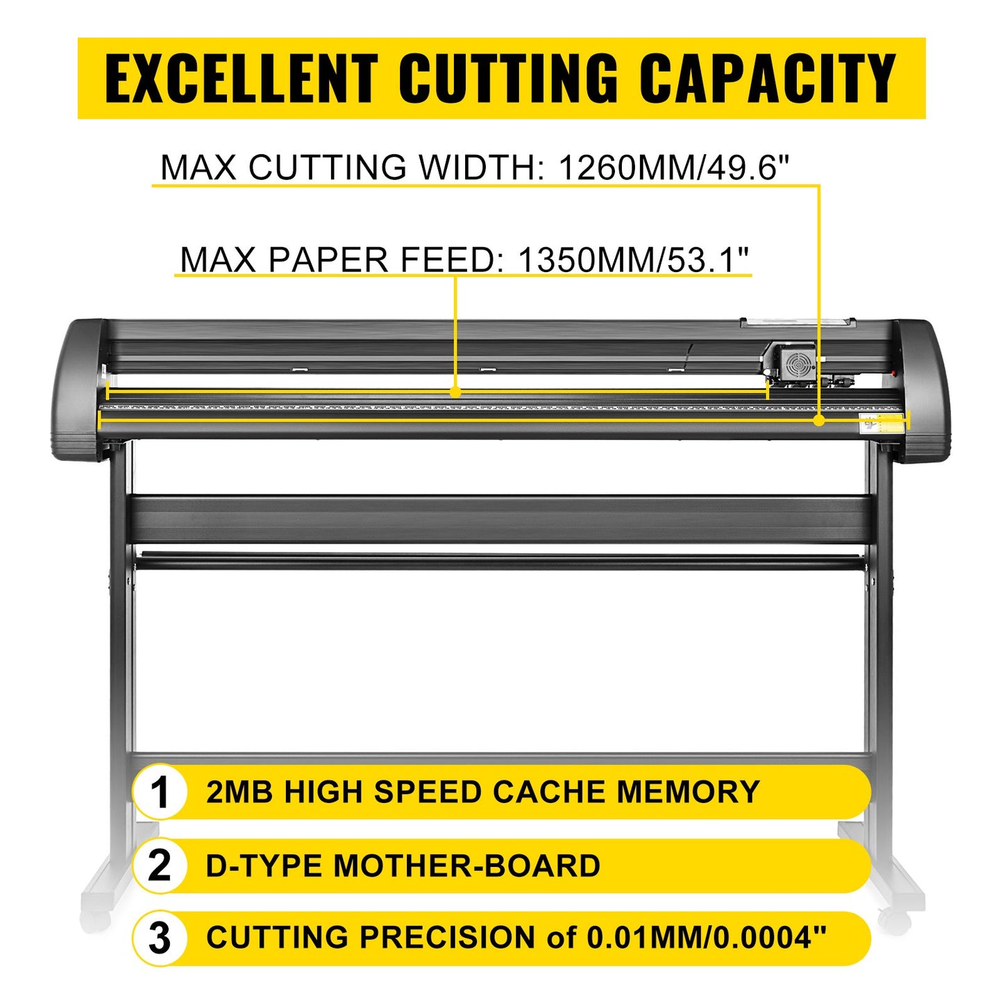 5 In1 Heat Press 38.1 x 38.1 cm Transfer Cap 134.6 cm Vinyl Cutter Plotter Cutting 3 Blades