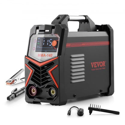 MMA Welder, 140A 4-in-1 Welding Machine - MMA (Stick)/DC Pulse MMA/DC Pulse TIG/Lift TIG, LED Display Electric Welder Machine with Synergic Control, IGBT Inverter, Hot Start