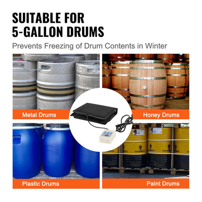 18,93 l metallfatvärmare 250 W 0–63 °C justerbar med oberoende termostat