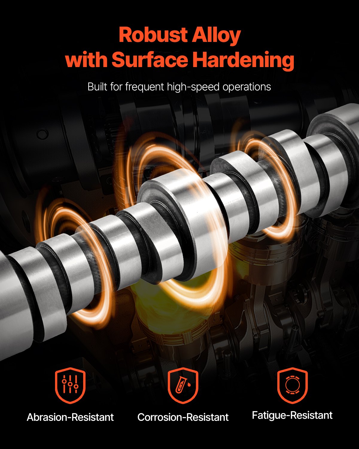 LS Truck Cam Kit, Cast Iron Cam Replacement Kit with Springs & Valve Seals, Compatible with 1999-2013 GM Gen3/4 Norris Trucks, Fits 4.8L, 5.3L, 6.0L, 6.2L LS Engines, OE 12625437 SP011-16