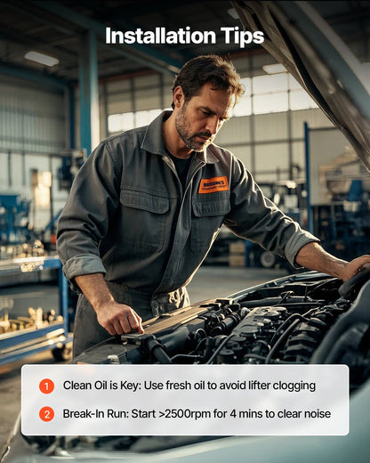 LS Truck Cam Kit, Cast Iron Cam Replacement Kit with Springs & Valve Seals, Compatible with 1999-2013 GM Gen3/4 Norris Trucks, Fits 4.8L, 5.3L, 6.0L, 6.2L LS Engines, OE 12625437 SP011-16