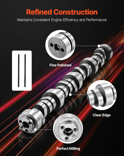Camshaft Kit, 9-Piece Set, Includes Timing Gasket, Pushrods Springs & Seals, Compatible with 1999-2013 GM Gen3/4 Norris Trucks, Fits LS1, LS2, LS6, LQ4, LQ9 Engines, OE 12625437 E1840P E-1840-P