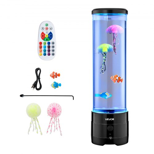 Sensory Bubble Tube Lamp 16 Remote-controlled Color Water Fish Lamp 382mm