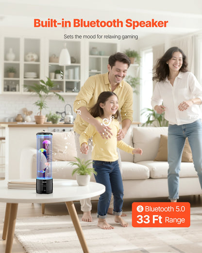 Sensorisk bubbelrörslampa 16 fjärrstyrda färgade vattenfisklampor 382 mm