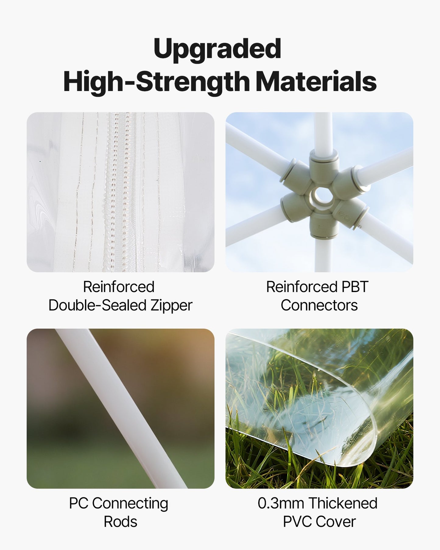 Garden Dome Igloo, 3.6 x 2.2 m Outdoor Clear Bubble Tent for 4-7 Person, Weatherproof Geodesic Dome Greenhouse with Window, PVC Igloo Tent for Backyard Patios Camping Party Wedding