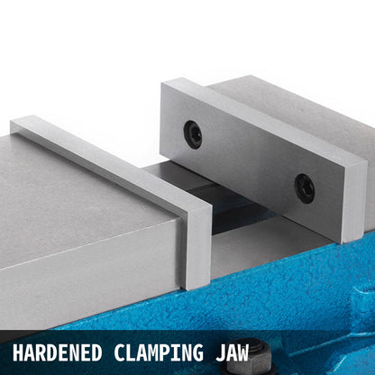 Precision Milling Machine Vise 4 Inch Accu Lock Swivel Base Clamping Vise 360 Degrees Scale Bench Vice Clamp 100mm Width for Milling Drilling Machine Precision Parts Finishing