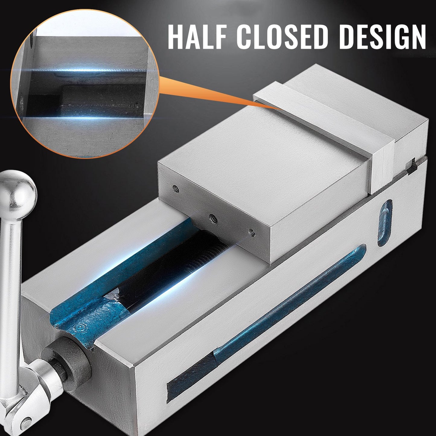 Bench Clamp Vise High Precision Clamping Vise 4 Inch Jaw Width CNC Vise Fixed Jaw