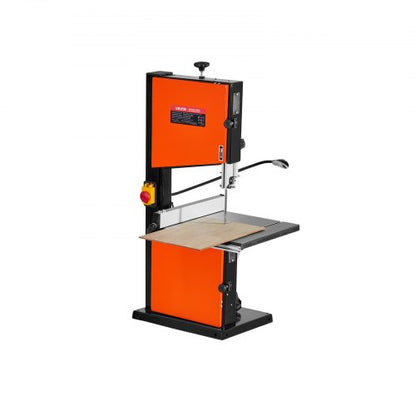 Band Saw, 254 mm, Two-Speed Benchtop Bandsaw with 373W 1/2 HP Motor, 160 mm Max Cutting Height, 335 x 340 mm Cast Iron Table, with 360° Work Light, Miter Gauge, Fence, Band Saw for Woodworking