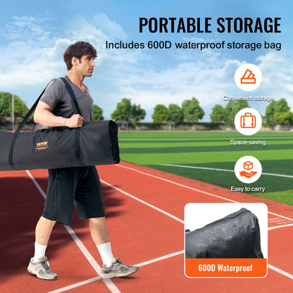 I Screen Baseball for Batting Cage, 7x4 ft Baseball Softball Safety Screen, Body Protector Portable Batting Screen with Carry Bag & Ground Stakes, Heavy Duty Pitching Net for Pitchers Protection