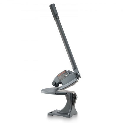 Sheet Metal Shear, Manual Plate Shear, Throatless Benchtop Sheet Cutter for Multiple Purpose, with Solid Steel Frame, Mounting Type, Max Cutting Thickness 1.9 mm for Steel Copper Rebar Aluminum