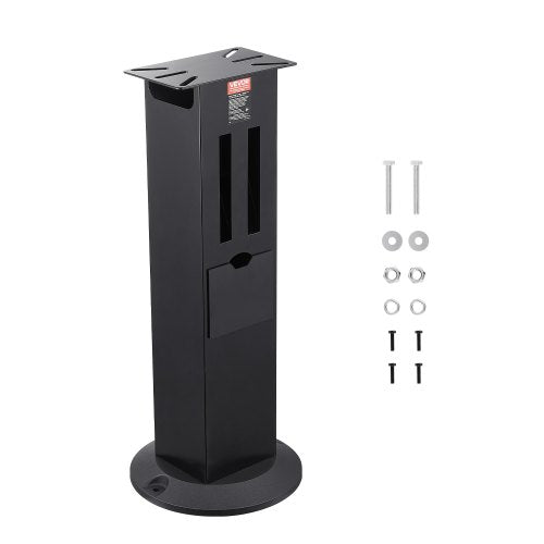 Stativ för bänkslipmaskin, robust golvpiedestal för slipmaskin och skruvstäd med 28 x 17 cm monteringsplatta, förvaringsfack för slipskiva och gjutjärnsbas, kompatibel med de flesta bänkslipmaskiner