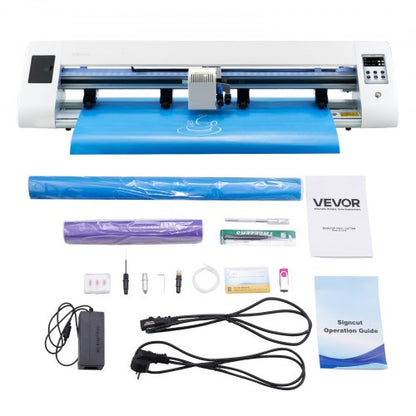 Cutting Machine, Automatic Edge Detection Vinyl Cutter Machine with Two Types of Blades, Design Software and Materials, Compatible with Multiple File Formats, for Creating Customized DIY Crafts