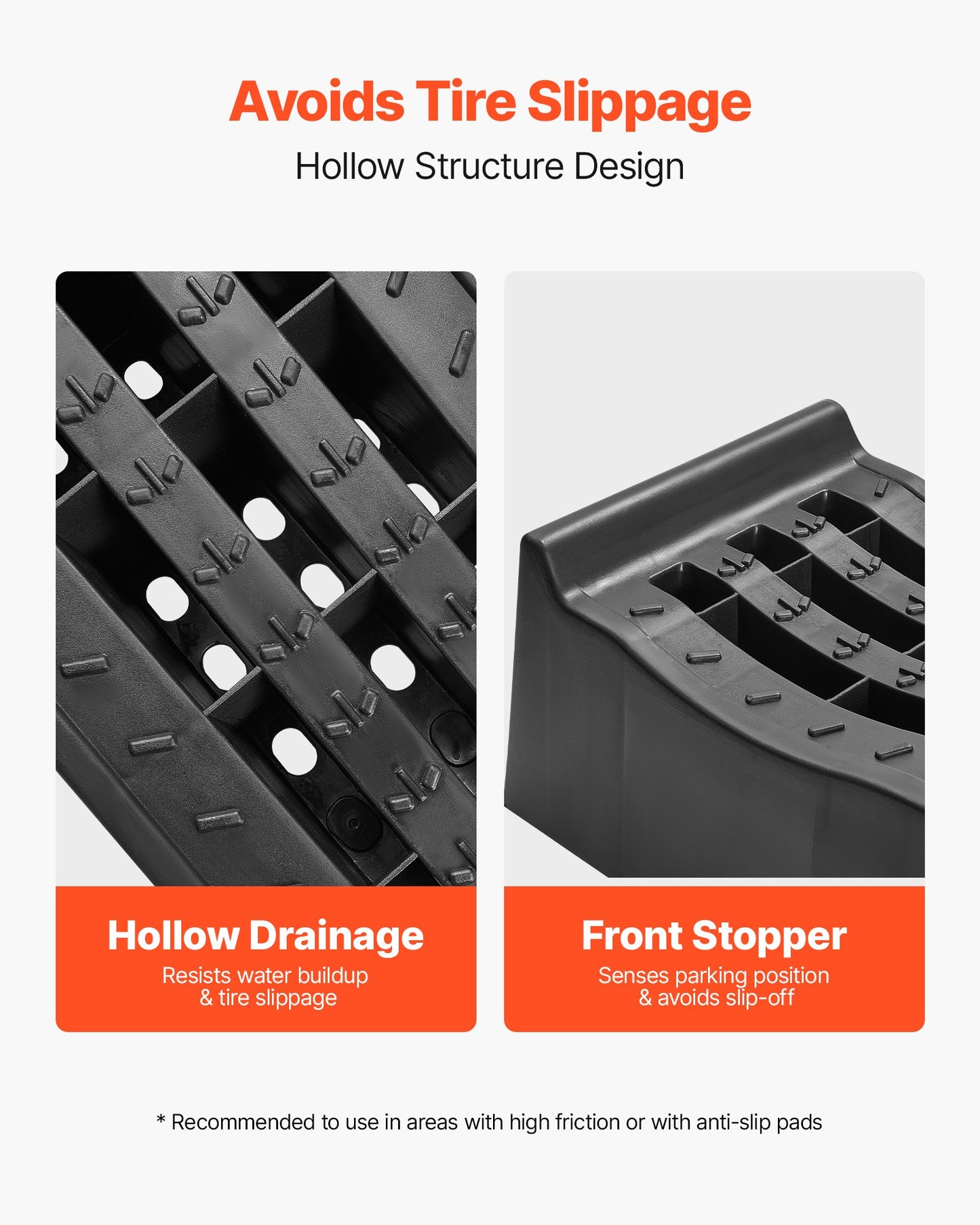 Car Ramps, 2 PCS 5897 kg GVW Capacity, 155 mm Lift Height, Portable High Profile Car Service Ramps for Home Garage Maintenance and Oil Changes, Heavy Duty for Truck SUV Vehicle Repair, Black