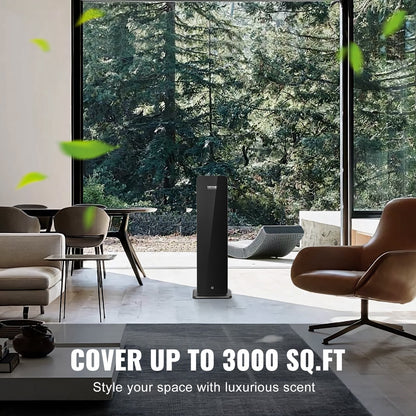 Doftluftsmaskin för hemmet, 950 ml Bluetooth Smart kallluftsdiffusor, 3000 kvm vattenfri doftluftsdiffusor för eteriska oljor, golvstående aromaterapimaskin för stora rum, kontor, hotell