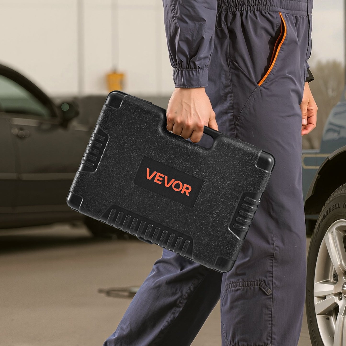 Hylsnyckelsats, 69 delar, hylsnyckel- och spärrhakesats med 9,5 och 6,4 mm fäste, SAE och metrisk, djup och standard, mekanisk verktygssats med tillbehör och förvaringsfodral, CR-V-legerat stål, för bilreparationer