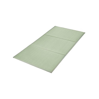 Japanese Tatami Mat, Twin Size Foldable Japanese Tatami Mattress( Natural Rush Grass), Japanese Floor Mattress with Non-Slip Backing & Fresh Scent, Futon Mattress for Sleeping Meditation Yoga