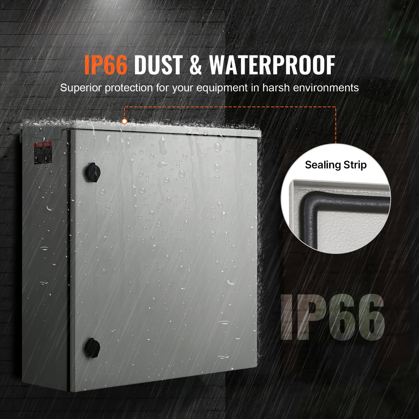 Electrical Steel Enclosure Box NEMA 4 Outdoor Enclosure 60x60x20 cm UL